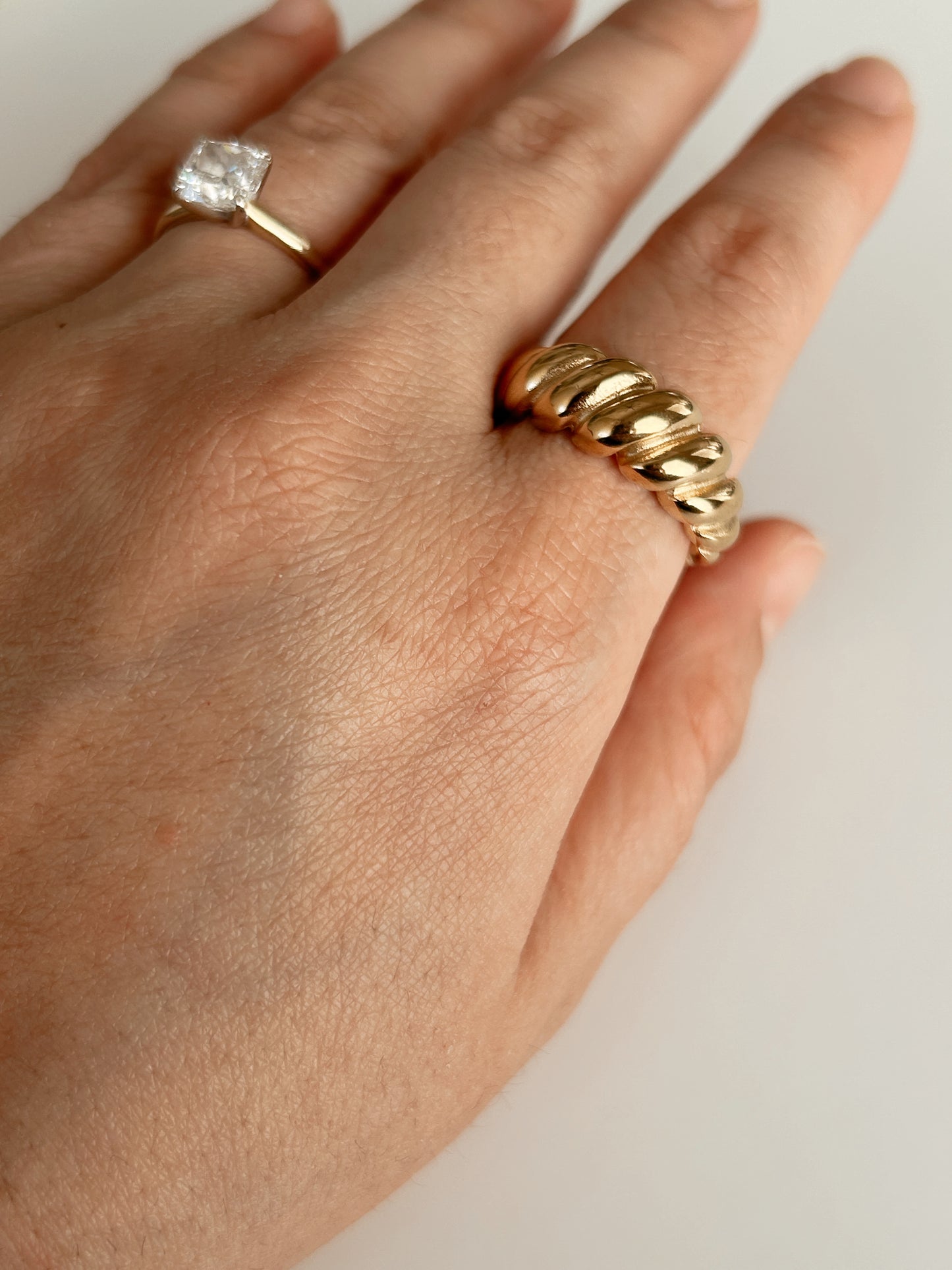 Croissant Dome Ring