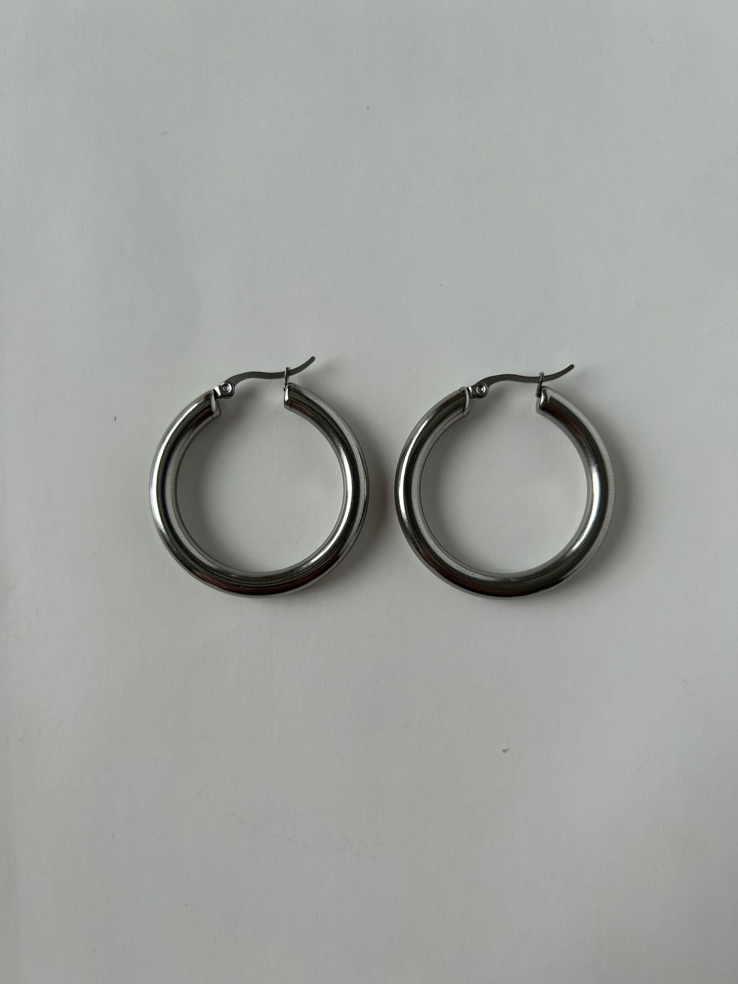 Classic Silver Hoop